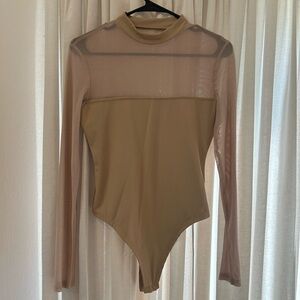 Sheer Long Sleeve Bodysuit